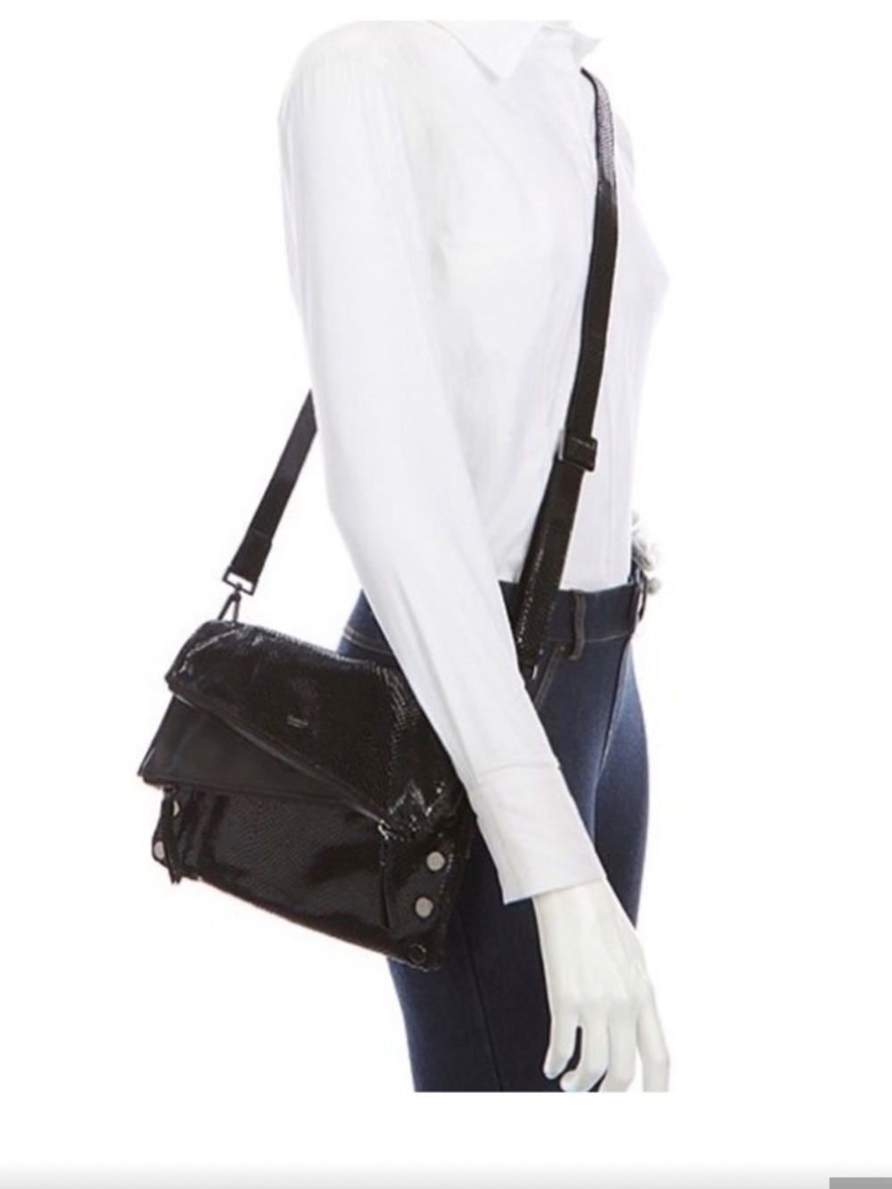 Hammitt Dillon Crocodile Embossed Crossbody (size Medium) - Excellent Condition - Picture 6 of 14